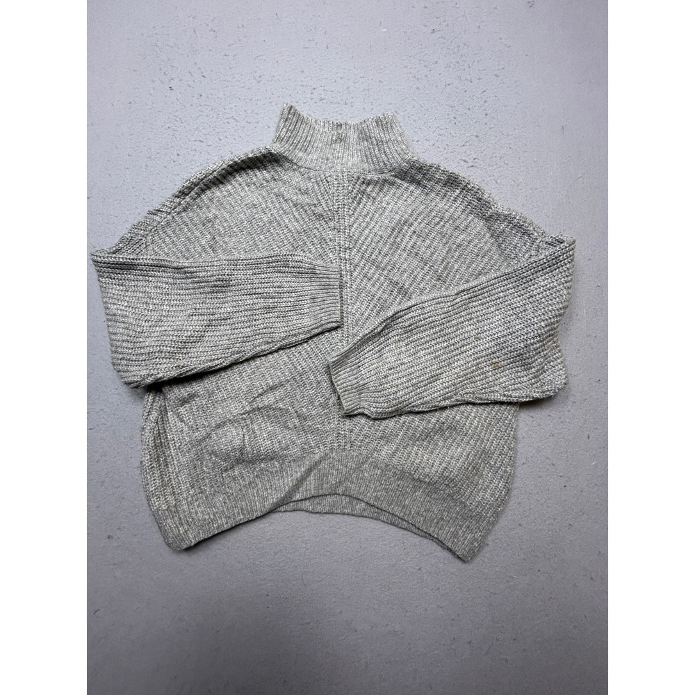Express Sweater Acrylic Nylon Wool Gray Ribbed XS Womens